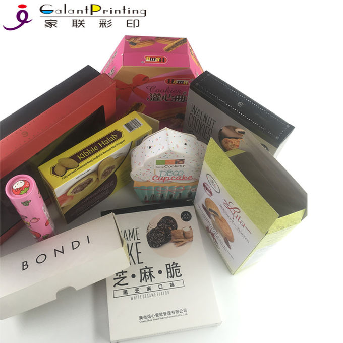 Коробка изготовленной на заказ упаковки еды Бускуйц обслуживаний печатания бумаги полного цвета бумажная складывая с лоснистым слоением