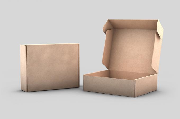 Самостоятельно устанавливающиеся коробки CMYK Kraft Paper Mailer Почтовая коробка с наклейкой 6