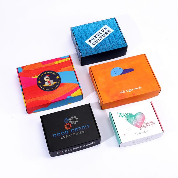 CMYK Напечатанная гофрированная доска Почтовая авиационная доставка Почтовая ящик с индивидуальным дизайном 11