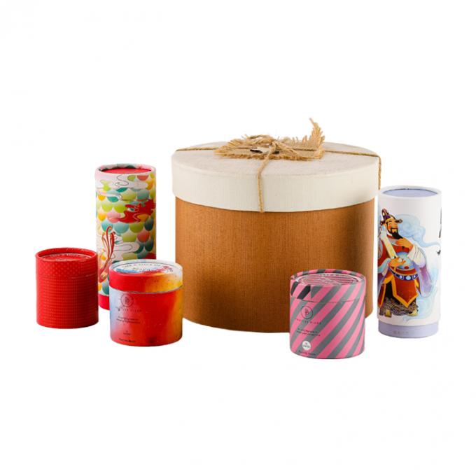 CMYK Custom Logo Kraft Paper Clothing Jewelry Perfume Tube Paper Flower Cylinder Gift Packaging Box With Ribbon (Крафтная бумага одежда ювелирные изделия парфюмерная трубка бумага цветочный цилиндр подарочная упаковка с лентой) 9