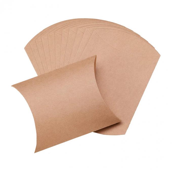 Custom Logo Heavy Duty Kraft Pillow Shape Candy Paper Box для решения хранения кондитерской продукции 6