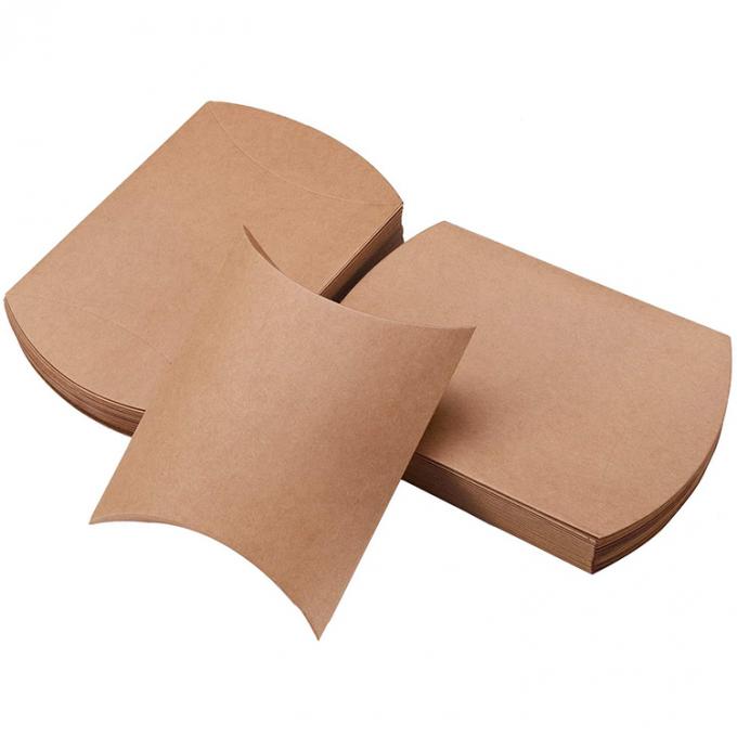 Custom Logo Heavy Duty Kraft Pillow Shape Candy Paper Box для решения хранения кондитерской продукции 8