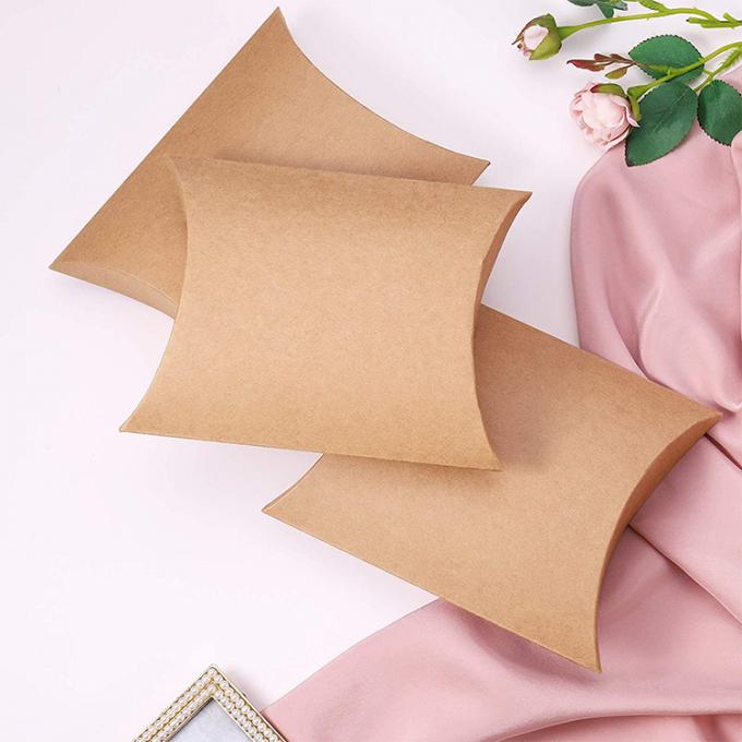Custom Logo Heavy Duty Kraft Pillow Shape Candy Paper Box для решения хранения кондитерской продукции 11