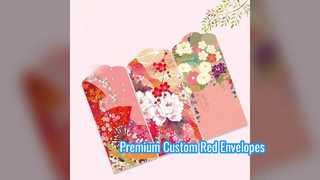 2026 Custom Red Envelopes for Lunar New Year and Weddings